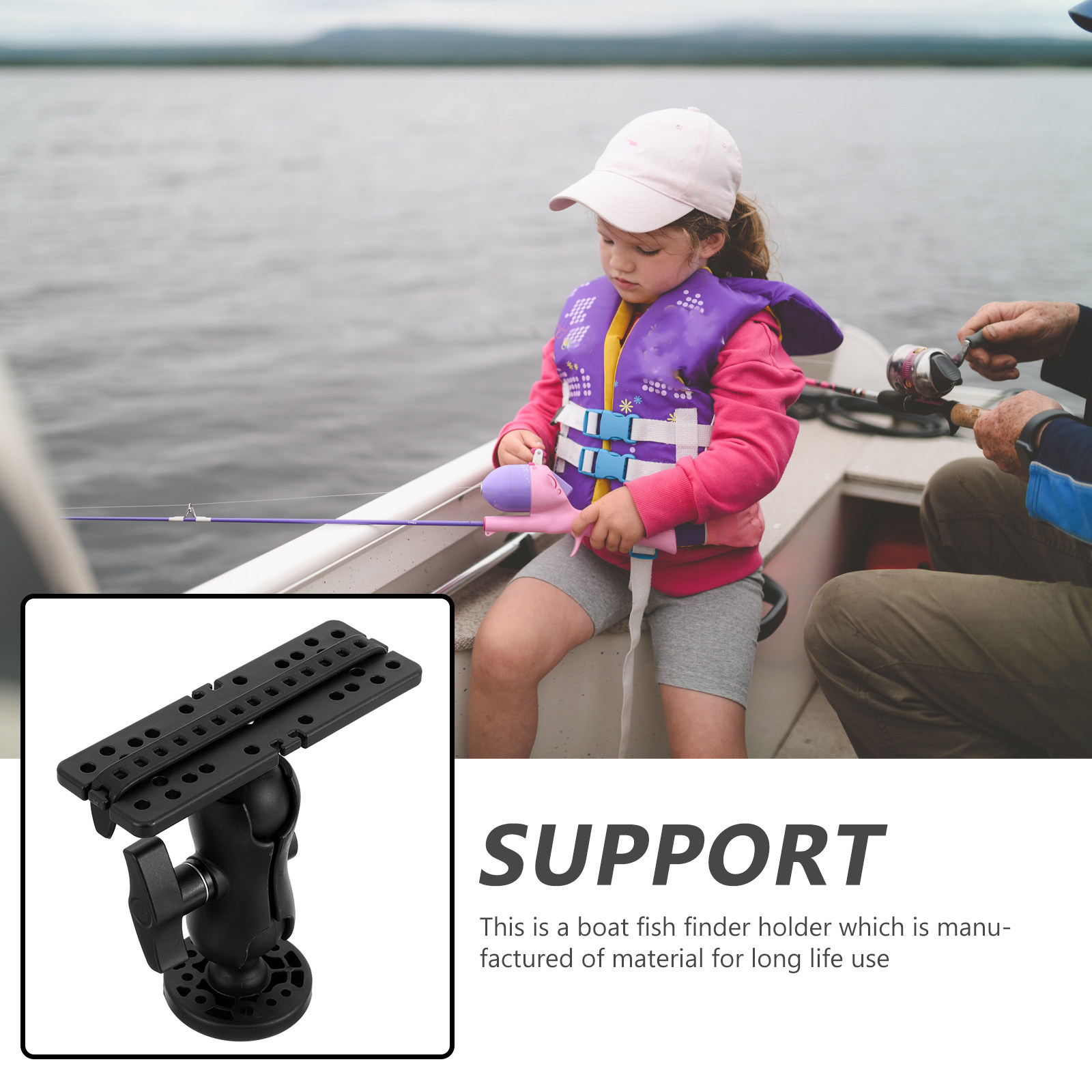 보트용 어군탐지기 거치대, 각도 조절이 가능한 헤드 마 - Fishing Kayak Fish Finder Mount 리뷰 및 가격
